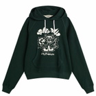 Brain Dead Men's Global Shock Hoodie in Forest Green