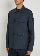 Belstaff Forge Linen Jacket Navy