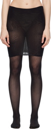 MARIE ADAM-LEENAERDT Black Collant Miniskirt