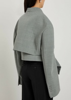 A.W.A.K.E Mode Cut-out Woven Jacket Grey