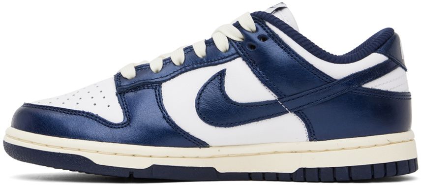 Nike Navy & White Dunk PRM Low Sneakers