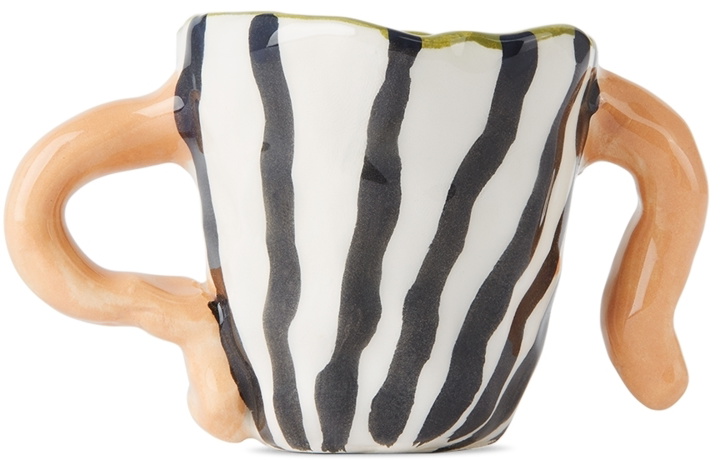Photo: Ottolinger SSENSE Exclusive White & Black Striped Coffee Mug