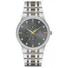 Bulova Modern Bul Quartz Diamond Grey Dial Mens Watch 98D186