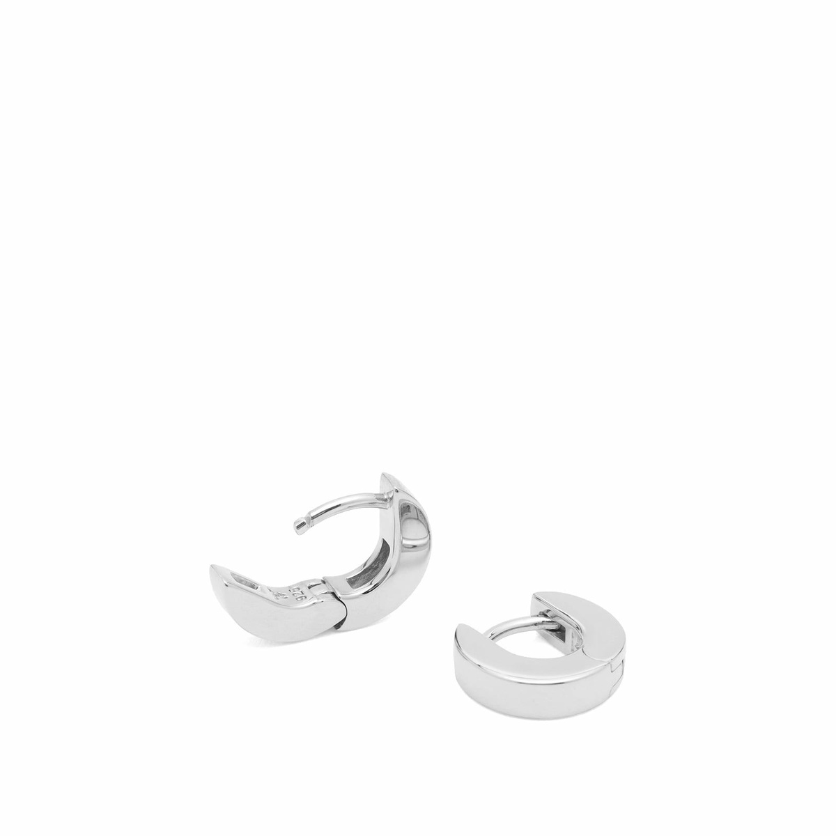 Tom Wood Beck Huggies Earrings in Silver 