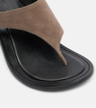 A.Emery Hardie suede thong sandals