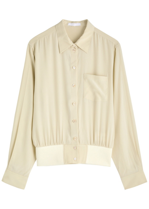 Photo: Helmut Lang Silk Shirt Cream