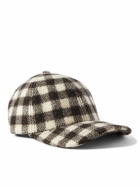 De Bonne Facture - Checked Wool Baseball Cap - Gray