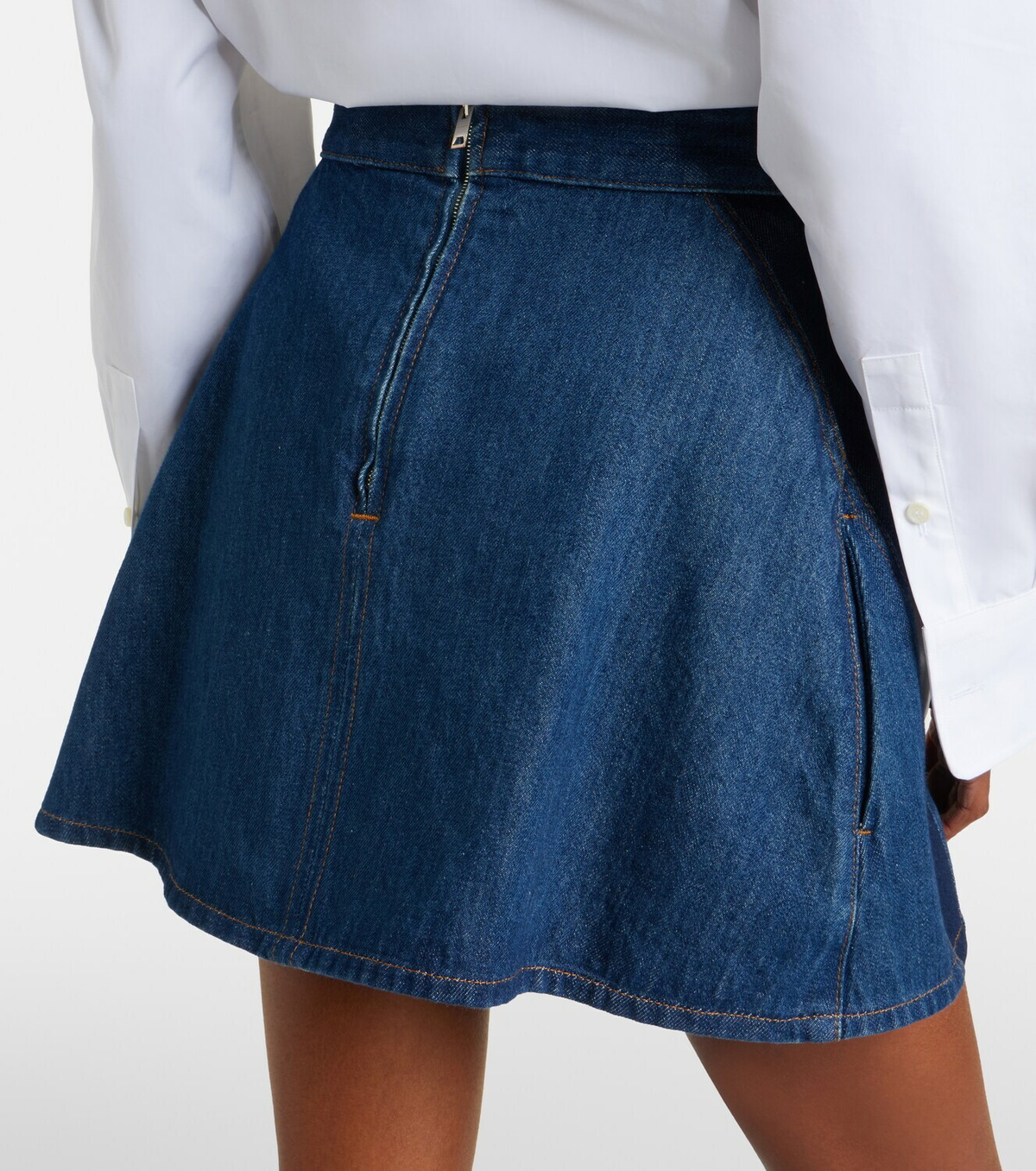 Givenchy Logo denim miniskirt