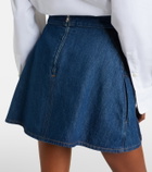 Givenchy Logo denim miniskirt