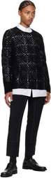 Black Comme des Garçons Black Crochet Sweater