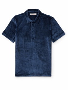 Orlebar Brown - Walcott Modal and Cotton-Blend Terry Polo Shirt - Blue