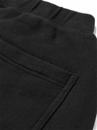 Sunspel - Tapered Brushed Loopback Cotton-Jersey Sweatpants - Black