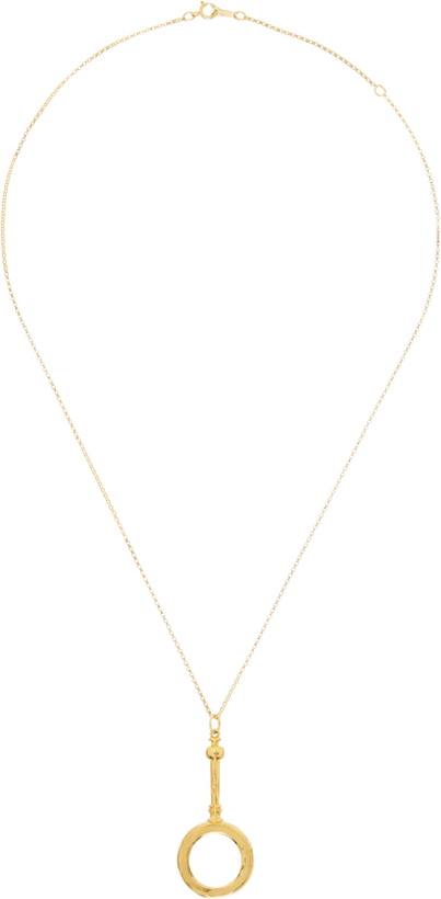 Photo: Alighieri Gold 'The Poet's Lens' Necklace