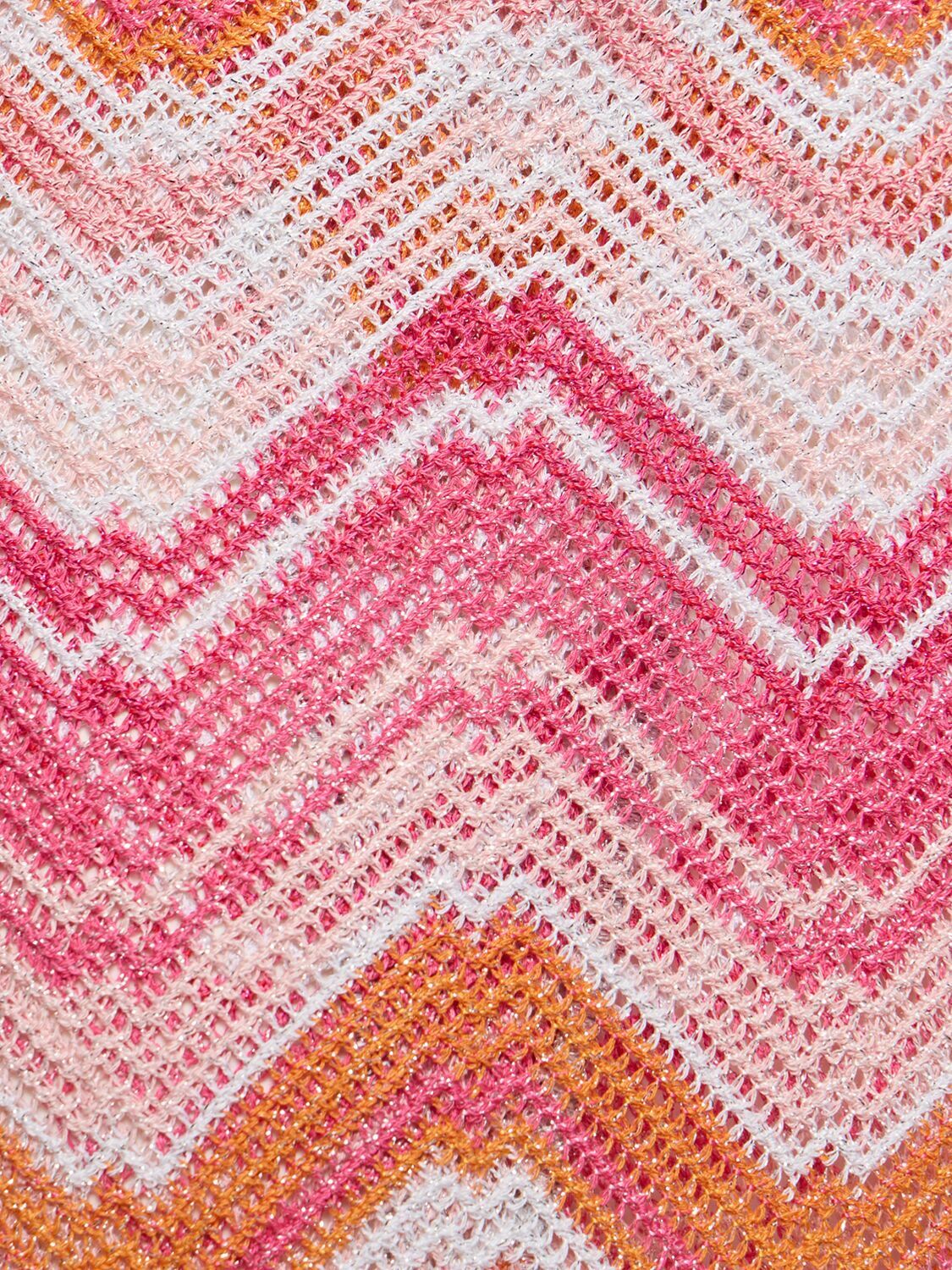 MISSONI Lurex Micro-wave Wrap Long Skirt Missoni