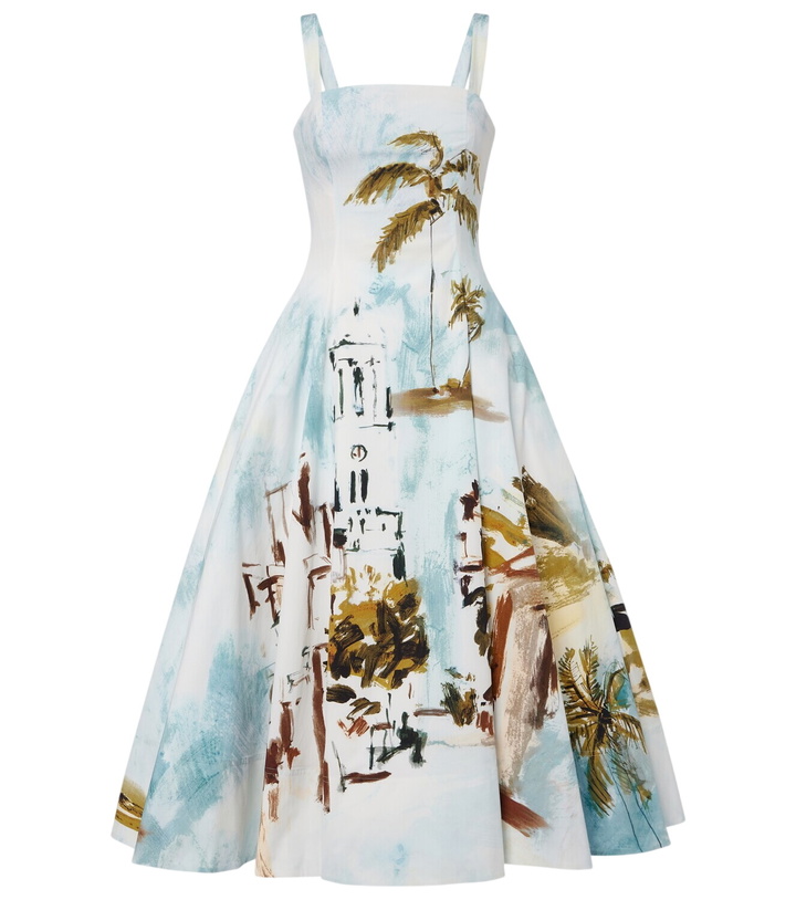 Oscar de la Renta Orchid embroidered lace cocktail dress Oscar de la Renta Oscar de la Renta Orchid embroidered lace cocktail dress Oscar de la Renta