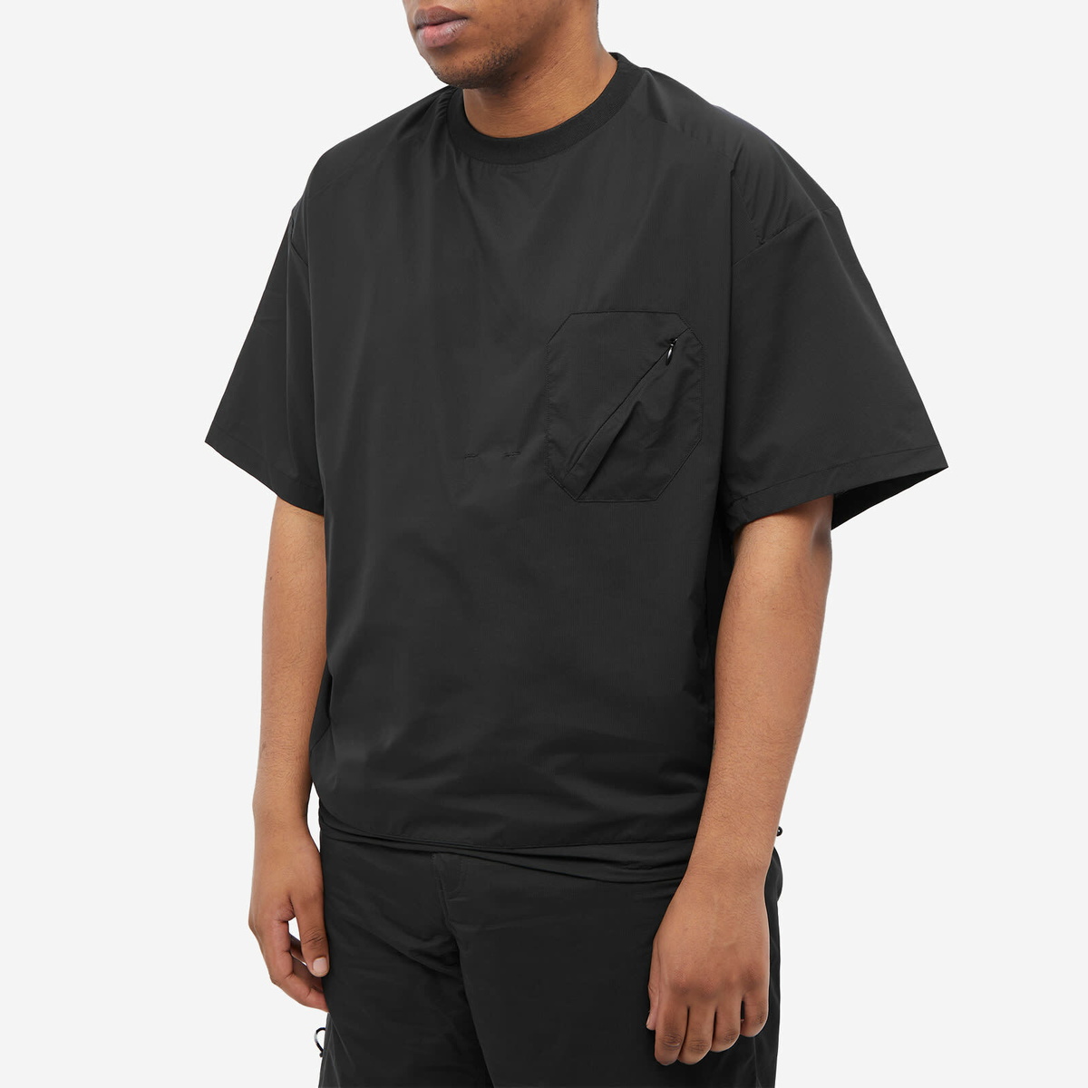シャツ TRILLION Essential Cut Overfit Man to Man BLACK TRFMT04BK Regular fit shirt in ultra stretch fabric | Armani Exchange