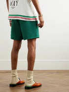 Casablanca - Straight-Leg Logo-Appliquéd Shell Shorts - Green