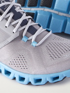 ON - Cloud X Rubber-Trimmed Mesh Running Sneakers - Blue