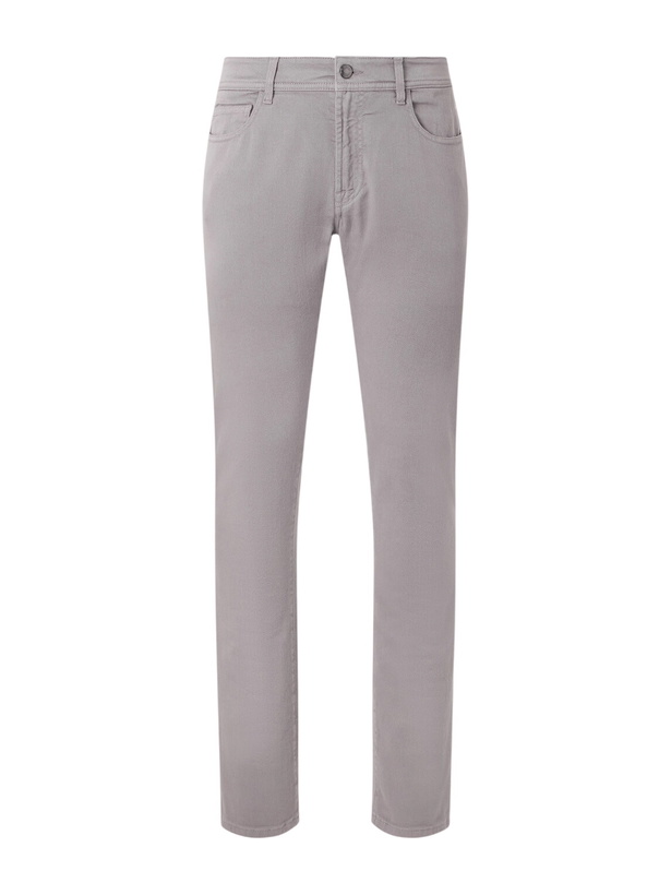 Photo: Canali - Slim-Fit Straight-Leg Jeans - Gray