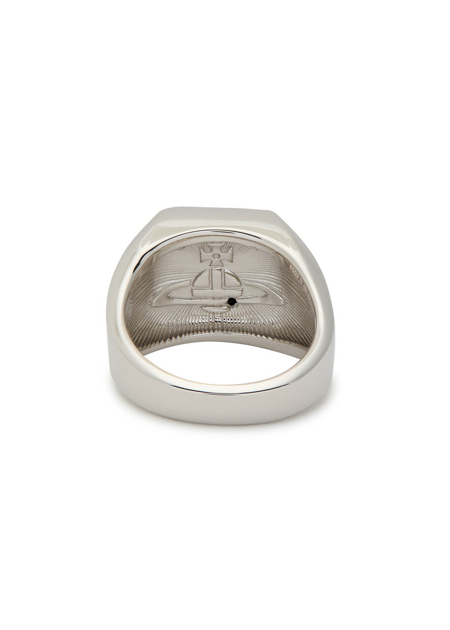 Vivienne Westwood Carlo Orb-engraved Sterling Silver Ring