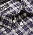 A.P.C. - Sterling Checked Twill Shirt - Men - Navy