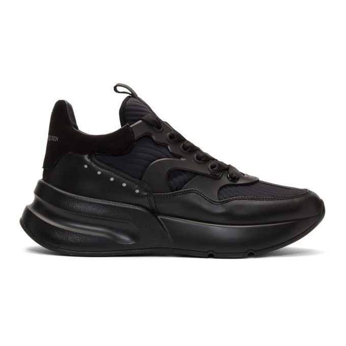 Photo: Alexander McQueen Black Leather Sneakers