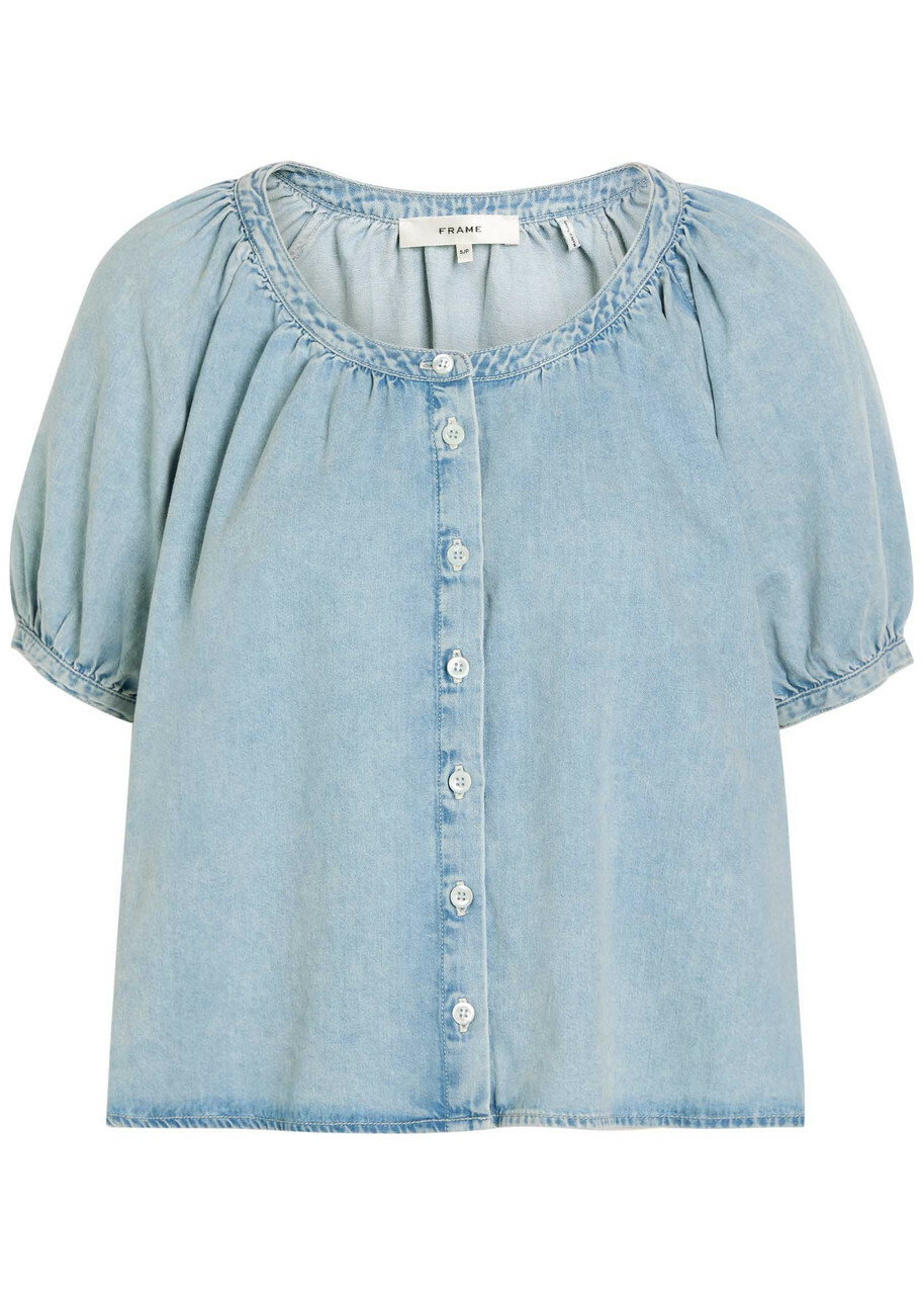 Frame The Resort Denim Shirt Light Blue