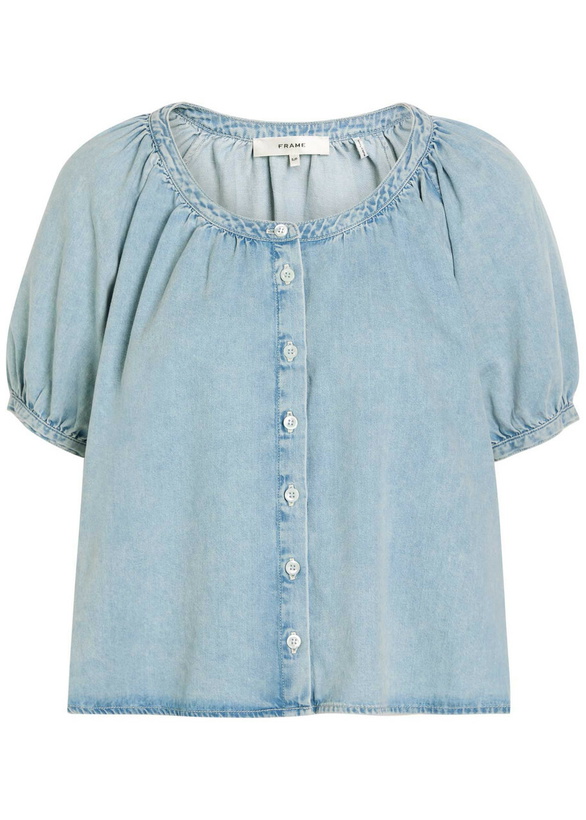 Photo: Frame The Resort Denim Shirt Light Blue