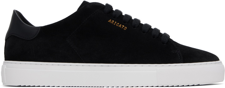 Photo: Axel Arigato Black Clean 90 Suede Sneakers