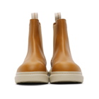 Alexander McQueen Tan Hybrid Chelsea Boots