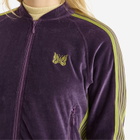 Needles Women's Rib Collar Track Jacket in Purple