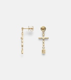 Shay Jewelry 18kt gold (750/1000) drop earrings with diamonds