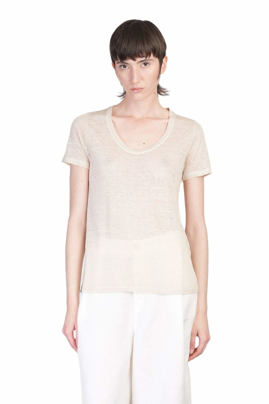 Photo: 120% Lino T-shirt In Beige Linen