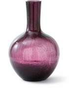 POLSPOTTEN Purple Large Ball Body Glass Vase