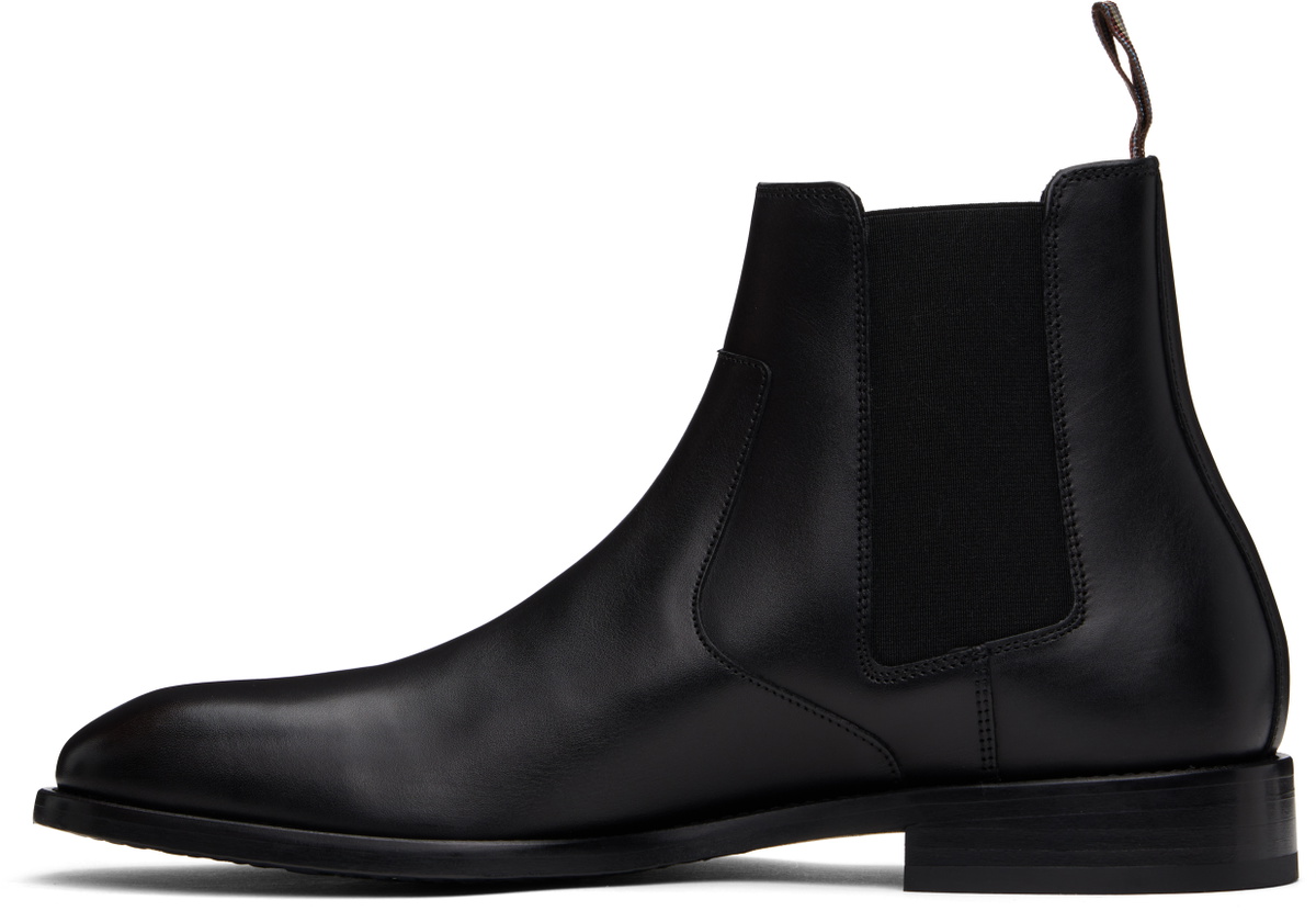 Paul Smith Black Leather Lawson Chelsea Boots