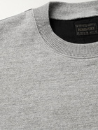 KAPITAL - Cotton-Jersey and Patchwork Cotton and Linen-Blend Sweatshirt - Gray