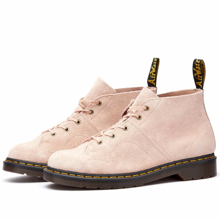 Photo: Dr. Martens Men's Church Monkey Boot in Peach Beige Suede