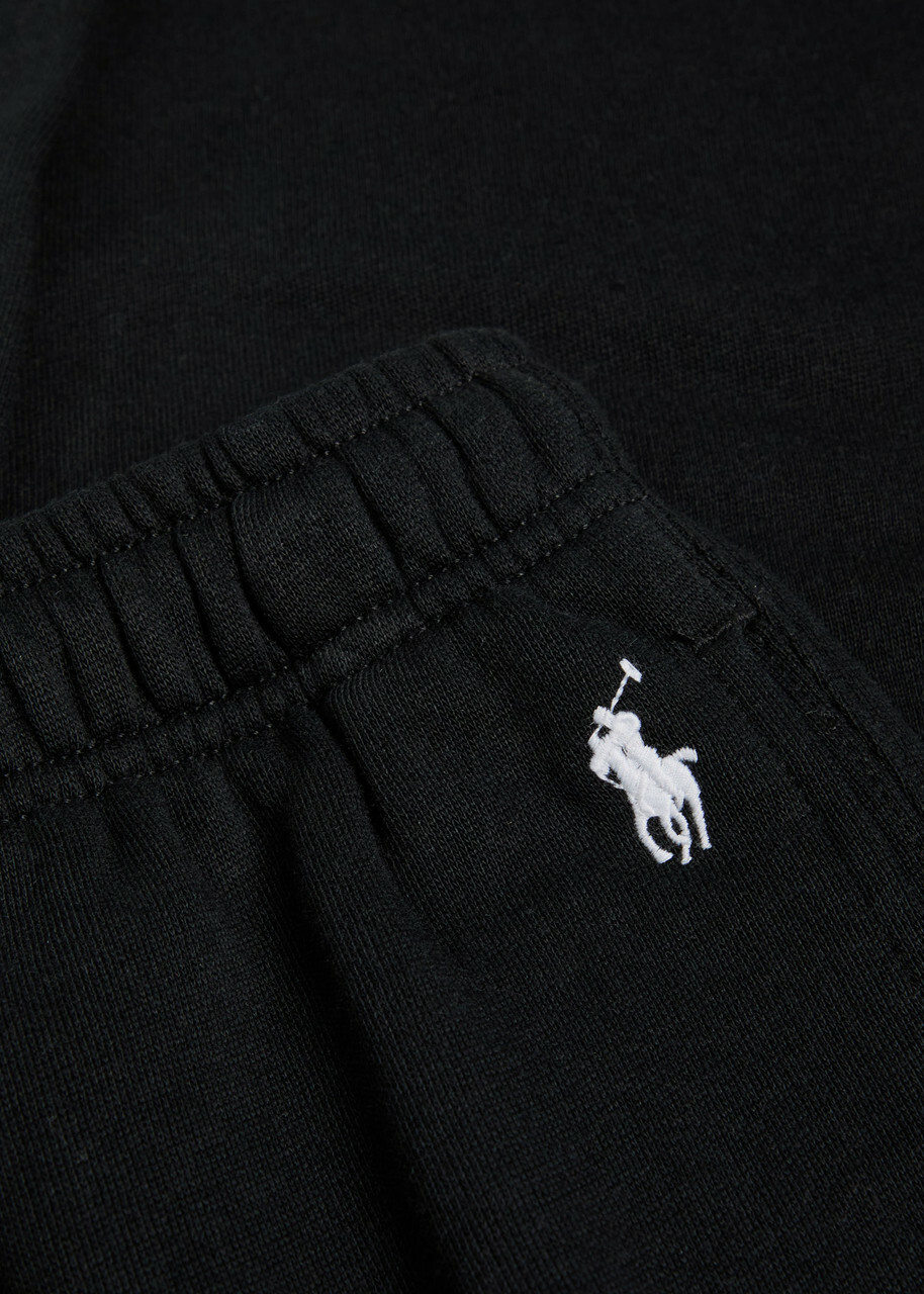 Polo Ralph Lauren Logo-embroidered Cotton-blend Sweatpants Black