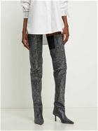 ALEXANDER WANG - 65mm Viola Glittered Over-the-knee Boots