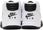Nike White & Black Air Trainer 1 Sneakers
