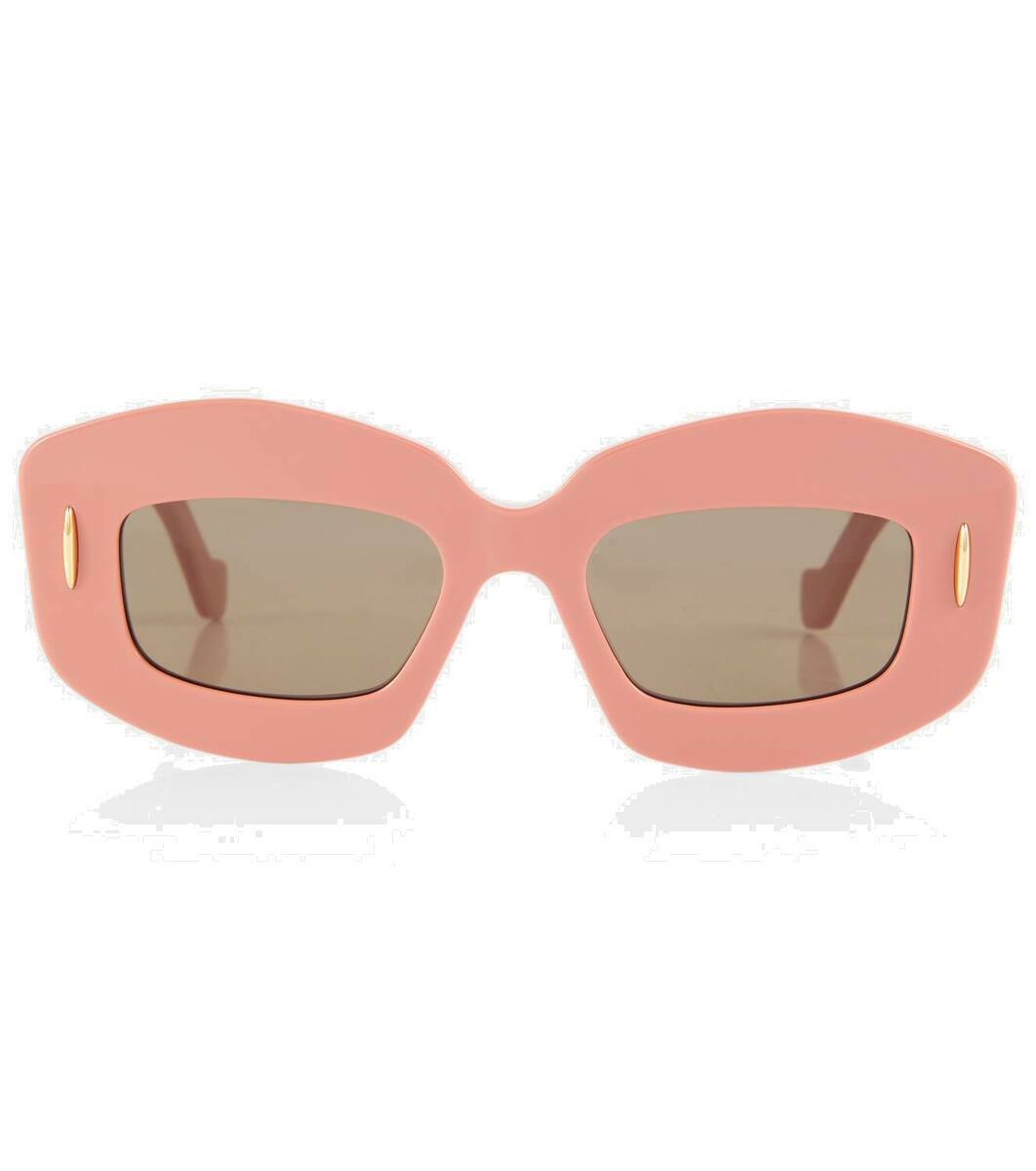 LOEWE 長方形フレムサンクラス LW40158U 01A LOEWE 長方形フレムサンクラス LW40158U 01A ロエベ(LOEWE