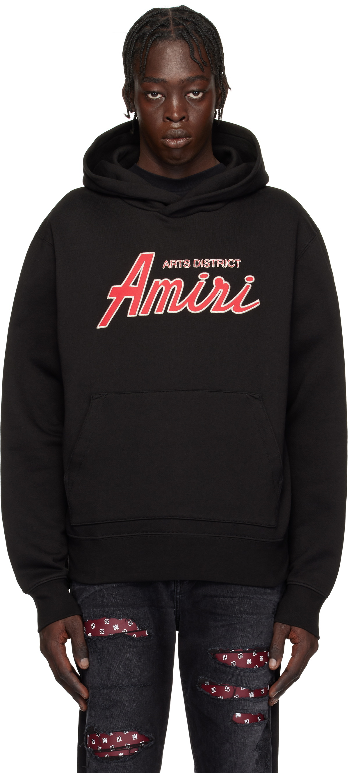 AMIRI Black 'Amiri' City Hoodie Amiri