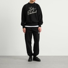 Late Checkout Men's Script Joggers in Black/White