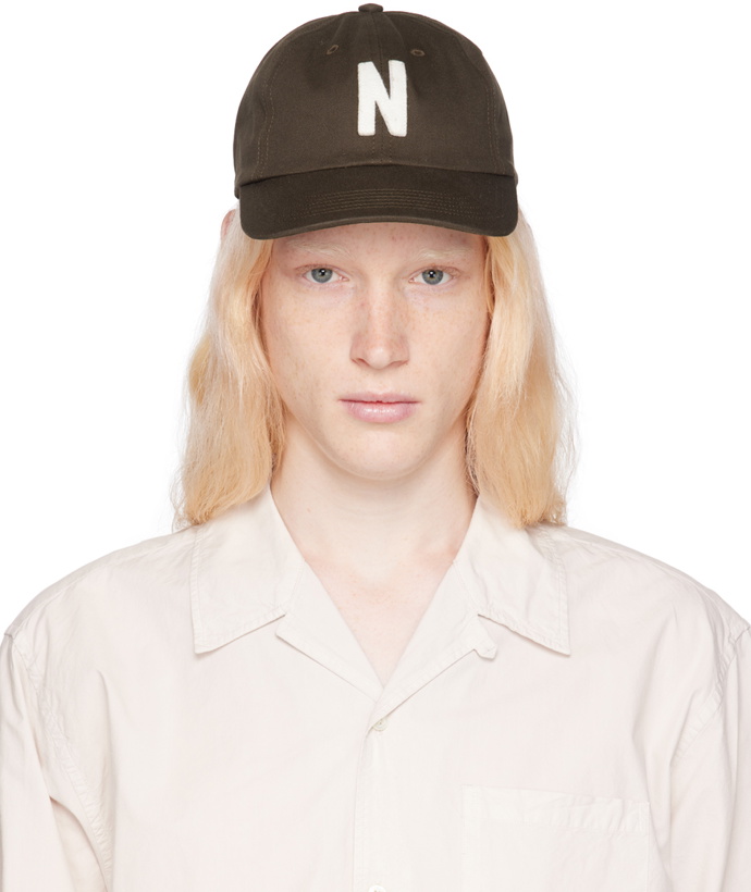 Photo: NORSE PROJECTS Brown Felt N Twill Sports Cap