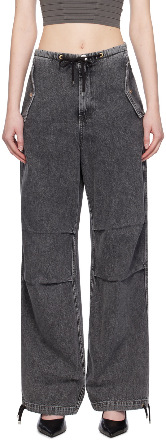 Dion Lee Black Parachute Jeans
