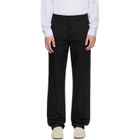 Burberry Black Cotton Twill Chino Trousers