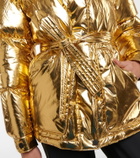 Perfect Moment Metallic belted down parka