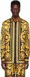 Versace Black & Gold Barocco Shirt