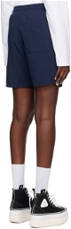 Rhude Navy Printed Shorts