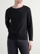 SECOND / LAYER - Cotton-Jersey T-Shirt - Black